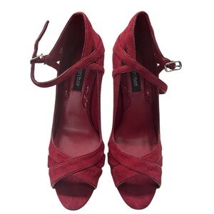 White House Black Market Red Heels Women's Size 7.5